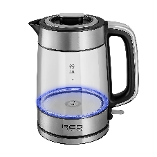 Чайник электрический Red Solution G104 1.7 л, 2200 Вт, черный/серебристый, нержавеющая сталь/стекло/пластик