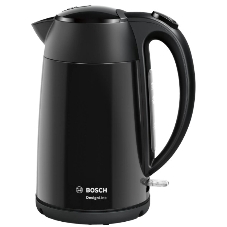 Чайник электрический Bosch TWK3P423 1.7 л, 2400 Вт, черный (корпус: нержавеющая сталь)