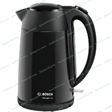 Чайник электрический Bosch TWK3P423 1.7 л, 2400 Вт, черный (корпус: нержавеющая сталь)