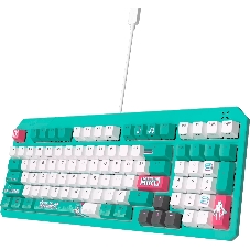 Клавиатура ASUS TUF Gaming K3 Gen II MIKU Edition проводная, USB Type-A, голубой
