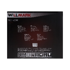 Мини-печь Willmark WO-503B (45 литров, таймер, термостат,230С, 1800Вт, черный)