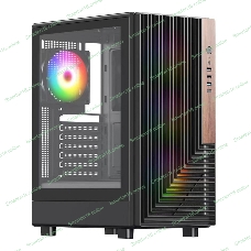Компьютерный корпус ACD Citadel 101 ATX, черный, USB 3.0x1 + USB 2.0x2 + HD AUDIO, 1x12 см H1 argb fan at rear, 3x12см H1 argb fas at front, TG
