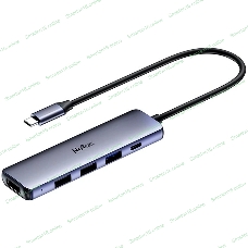 USB-концентратор Netac Hub WF13, Type-C to USB3.0+USB2.0*2+100W PD+HDMI (repl. NT08WF13-30GR)