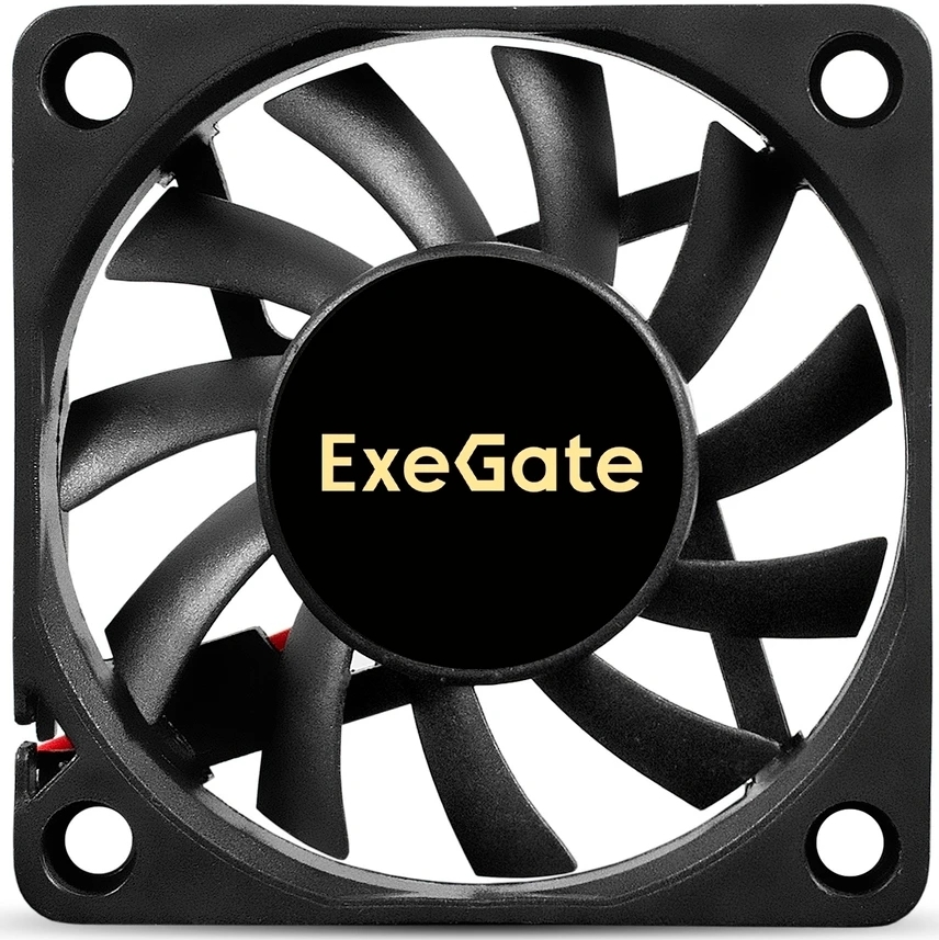 Вентилятор корпусной ExeGate ExtraSilent ES06010S2P, 60 мм, 2000 об/мин, 16 дБ, 2-pin, без подсветки