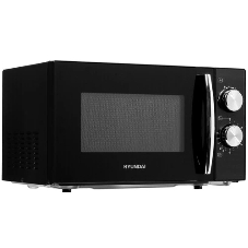 Микроволновая печь Hyundai HYM-M2050 черный, 20 л, 700 Вт, переключатели - поворотный механизм