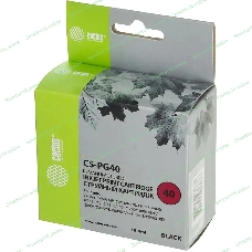 Картридж струйный Cactus CS-PG40 черный (18 мл) для Canon Pixma MP150/MP160/MP170/MP180/MP210/MP220/MP450/MP460/MP470/iP1200/iP1300/iP1600/iP1700/iP1800/iP190