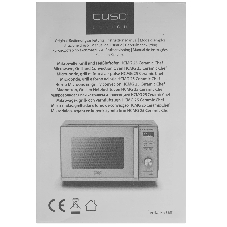 Микроволновая печь CASO HCMG 25 Ceramic Chef серый/черный, 25 л, 900 Вт, переключатели - кнопки