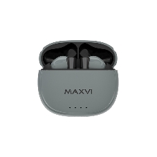 Наушники TWS Maxvi MHF-117BT серый, внутриканальные, Bluetooth, до 4 ч