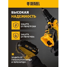 Батарея аккумуляторная Denzel B-18-2.0, Li-Ion, 18 В, 2,0 А·ч