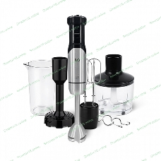 Блендер BQ HB421PS Steel-Black. Мощность 1400 Вт, Режим Турбо 4 в1: Насадка для пюре + блендер+ миксер + измельчитель