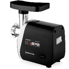 Мясорубка электрическая BRAYER BR1609 черный, 2000 Вт, 2.0 кг/мин, реверс, защита от перегрузки, насадки - 5