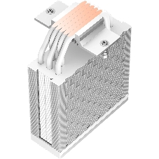Кулер для процессора PCcooler RT500 TC ARGB, белый, 120 мм, алюминий/медь, 500-2200 об/мин, 34.9 дБ, 4 pin PWM, 240 Вт, высота 152 мм