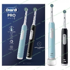 Набор электрических зубных щеток Oral-B Pro Series 1 бирюзовый/черный