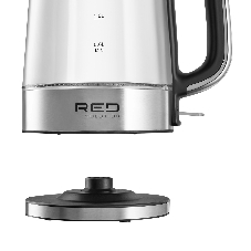 Чайник электрический Red Solution G104 1.7 л, 2200 Вт, черный/серебристый, нержавеющая сталь/стекло/пластик