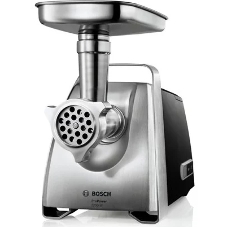 Мясорубка электрическая Bosch MFW68640 черный, 2200 Вт, 4.3 кг/мин, реверс, металлический лоток, насадки - 5