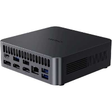Компьютер Chuwi AuBox Intel Core Ultra 7 256V(2.2Ghz)/16384Mb/1000PCISSDGb/Int:Intel Iris Xe Graphics/BT/WiFi/war 1y/0.865kg/Gray/Win11Pro + DDR5 (no Slots)/USB3.2*5/HDMI*2/DP*1/RJ45*1/WIFI6E,BT5.3/Tipe-C*2/bracket/Aluminum Alloy + Galvanize