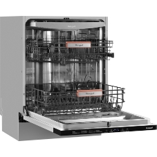 Встраиваемая посудомоечная машина Weissgauff BDW 6038 Infolight, белый, 59.8 см, 14 компл., 49 дБ, класс A++