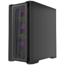 Корпус PowerCase ByteFlow Micro Black LE, Micro-Tower, чёрный