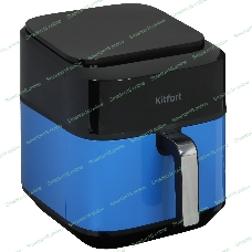 Аэрогриль Kitfort КТ-2263 синий/черный, 1800 Вт, 6.3 л, сенсор, 8 программ