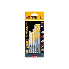 Набор сверл универсальных Denzel Multi cut, 4-10 мм, 5 шт