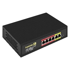 Коммутатор ExeGate EDES-1006D.4PoE-48W, 4×100 Мбит/с PoE + 2×100 Мбит/с, неуправляемый