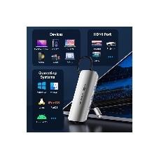 Мультифункциональный хаб Vention USB Type C 8 в 1