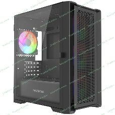 Корпус PowerCase ByteFlow Micro Black LE, Micro-Tower, чёрный