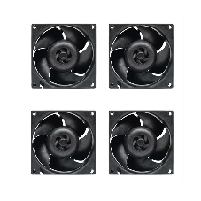 Комплект вентиляторов для корпуса Arctic S8038-10K (4 Pack) черный, 80 мм, 10000 об/мин, 4 pin