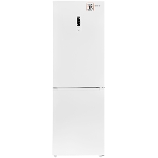 Холодильник Weissgauff WRK 185 Total NoFrost Inverter белый двухкамерный 205/86л морозилка снизу