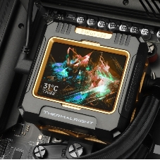 Система жидкостного охлаждения Thermalright Frozen Warframe 360 ARGB Soc-AM5/AM4/1200/1700/1851 черный 4-pin 29.8dB Al LCD Ret (F-WFRAME-360-BL-ARGB)