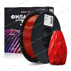 Филамент Crown Micro CM-FILPLAS003R PLA Silk 1.75 1кг красный