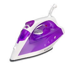 Утюг Maxvi SI1801 белый/фиолетовый, 1800 Вт, 14 г/мин, 80 г/мин, 200 мл