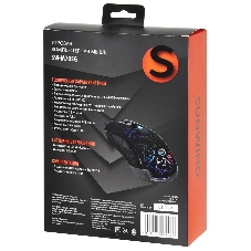 Мышь проводная SunWind SW-M705G черный, 3600 dpi, USB, кнопки - 6