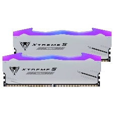 Оперативная память Patriot Viper Xtreme 5, DDR5, 48GB (2x24GB), 8000MHz, CL38, DIMM, с радиаторами, RGB, серебристый