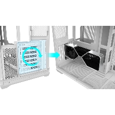 Корпус без блока питания Raijintek ATREUS BT7, Midi-Tower, TG, 7x120мм ARGB, 2xUSB-A 3.0 + 1xUSB Type-C , E-ATX, ATX, mATX, mITX White