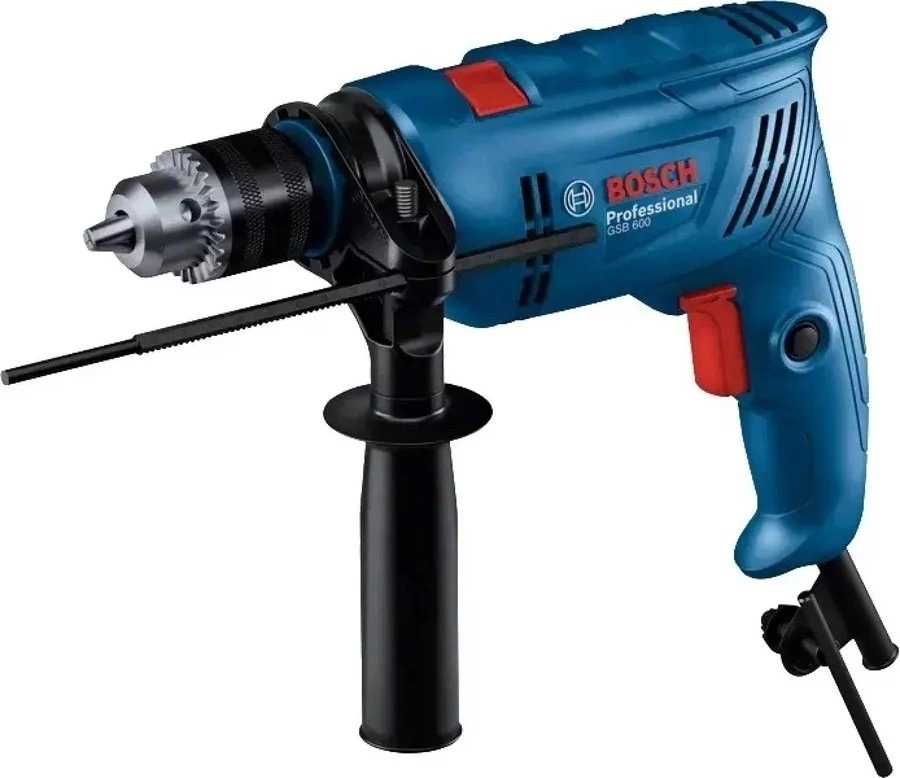 Дрель-шуруповерт Bosch GSB 600, 600 Вт, 1,5 Нм, щеточный, ударная