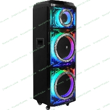 Колонка портативная Ural 203 черный 2000W 1.1 BT/3.5Jack/USB-C 15м 9000mAh