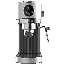Кофеварка рожковая Korting KCM 1001 EX нержавеющая сталь, молотый, 1.2 л, 1350 Вт, 20 бар