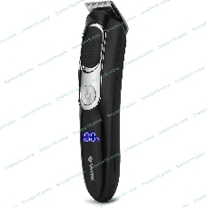Триммер Vitek VT-2549 BK Питание сеть/аккумулятор. Встроенная аккумуляторная батарея Li-ion 700 mAh 3,7V. Время зарядки 90мин. Время автономной работы 45мин. Влажная очистка. Детальный триммер. Индикатор зарядки. ЖК дисплей с индикацией процента зарядки батареи. Число установок длины 11. Максимальная длина стрижки 12мм. Минимальная длина стрижки 0,4. Способ регулировки длины регулировкой длины лезвий/сменой насадок. Материал лезвий высокачественная сталь. Число насадок 5. Стрижка бороды. Триммер для носа/ушей. Насадка для бритья. Аксессуары: Щеточка, смазочное масло. Низкий уровень вибрации и шума.