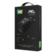 Сетевое зарядное устройство MORE CHOICE (4620202555847) NC86a 1Type-C 3.0A PD 20W для Type-C Type-C, черный