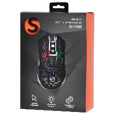 Мышь проводная SunWind SW-M705G черный, 3600 dpi, USB, кнопки - 6