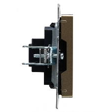 Розетка HDMI IEK BRITE РHDMI-0-БрШ шампань