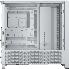 Компьютерный корпус без блока питания Corsair Frame 4000D, Midi-Tower, TG, no fan, 2xUSB-A 3.2, 1xUSB 3.2 Type-C, E-ATX, ATX, mATX, mITX White