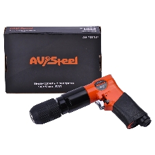 Дрель прямая Av Steel AV-701107 114л/мин патр.:быстрозажимной оранжевый/черный