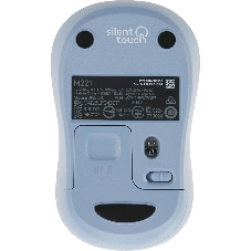 Мышь беспроводная Logitech M221 голубой, 1000 dpi, радиоканал, USB, кнопки - 3