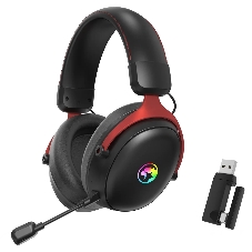 Гарнитура Marvo HG9076W Tactic X Pro чёрный, беспроводная + проводная, радиоканал, до 12 ч, подсветка, совместимость с PS5, Xbox