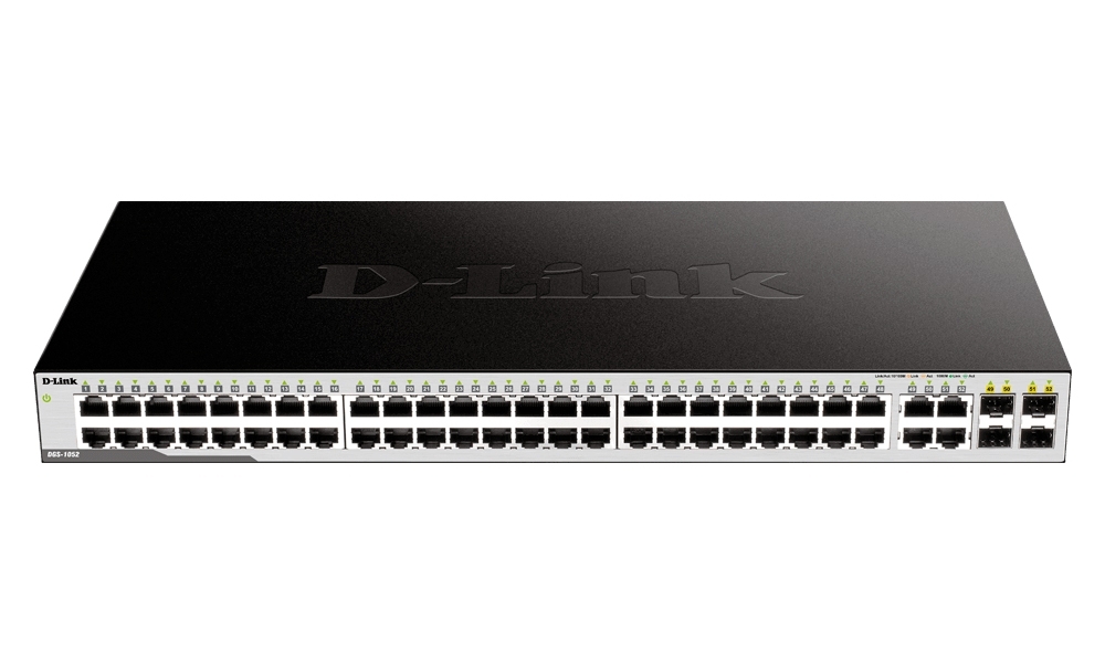 Коммутатор D-Link DGS-1052/A1A, 48×1 Гбит/с, неуправляемый