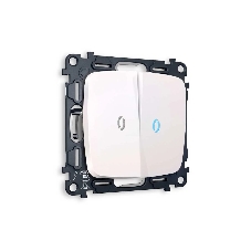 Комплект механизма 2-кл проходного выключателя с подсветкой 10000K OMEGA Жемчуг QUANT (OP2040, VM120, G29B) MO204040 Комплект механизма 2-кл проходного выключателя с подсветкой 10000K OMEGA Жемчуг QUANT (OP2040, VM120, G29B) MO204040