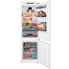 Встраиваемый холодильник Maunfeld MBF177NFFWGR Inverter белый двухкамерный 194/57 л морозилка снизу, NoFrost