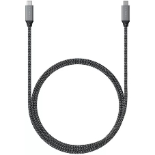 Кабель Satechi ST-U4C25M USB Type-C - USB Type-C 0.25м для зарядки и передачи данных (до 100W), серый космос